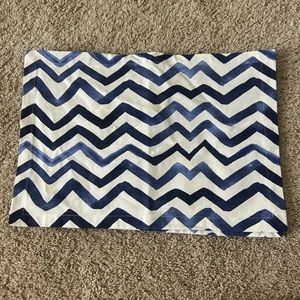 4pc Pier 1 Placemats Blue Watercolor Chevron